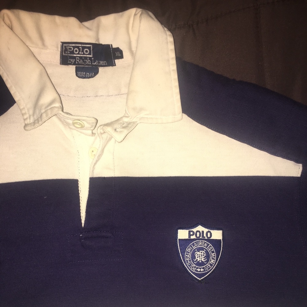 Classic Ralph Lauren Polo Rugby 🏉 Blue/White